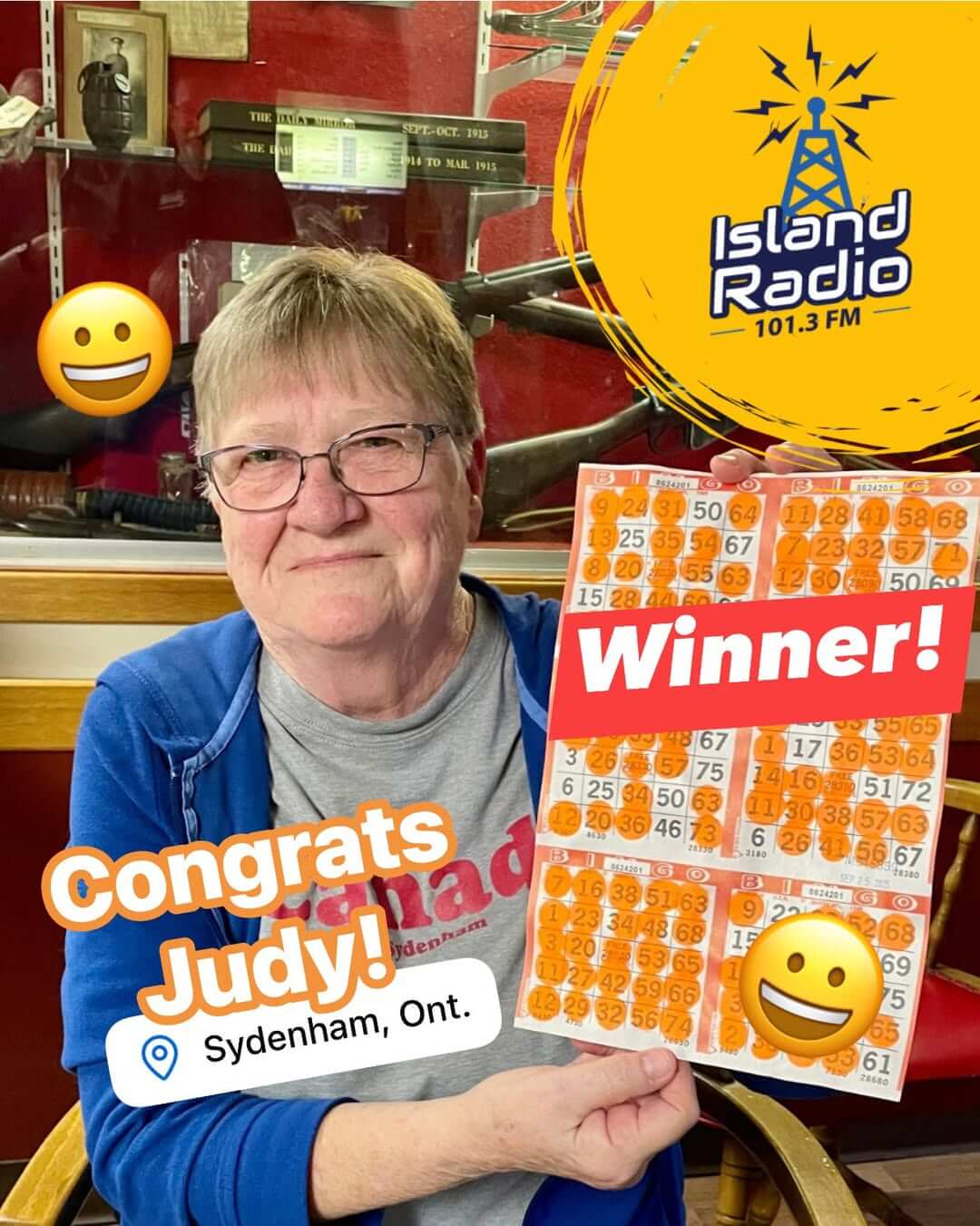Judy - Bingo Winner